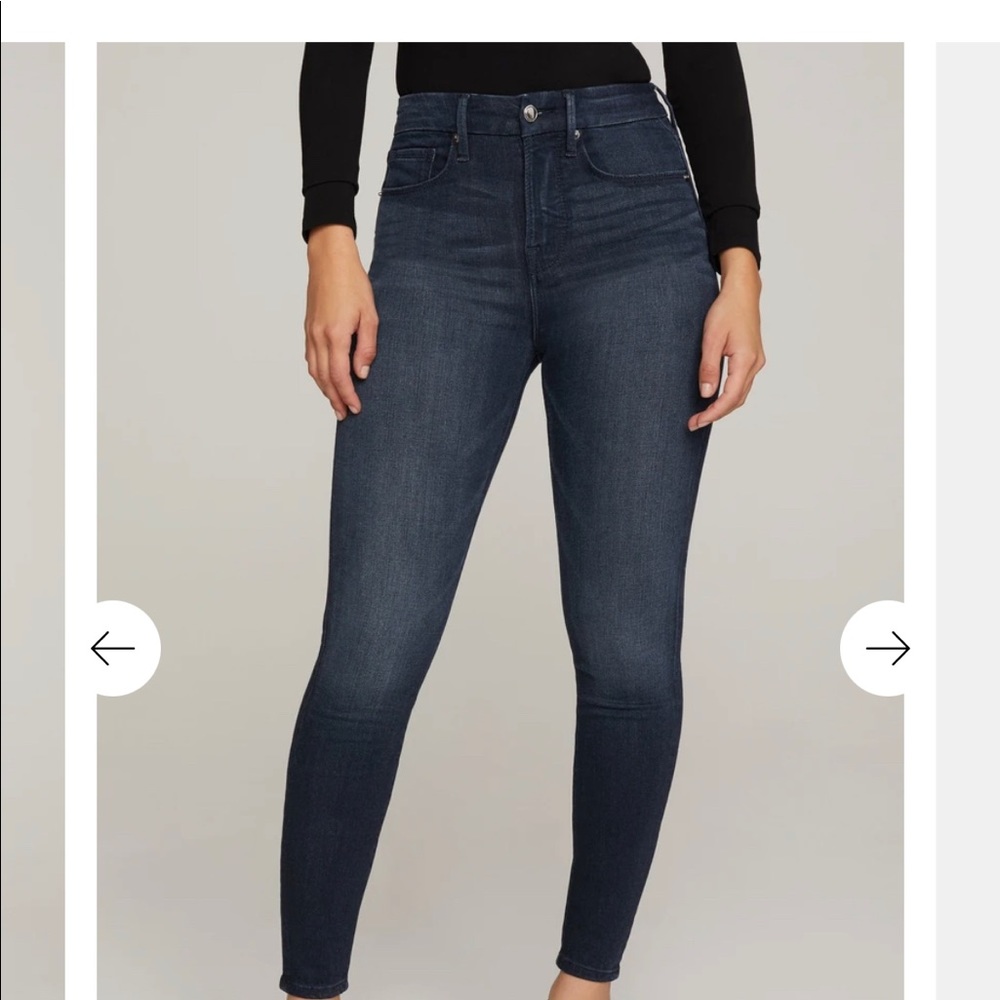 Good American good legs high waisted jeans
